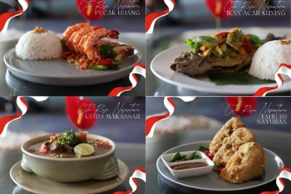 Menu Cita Rasa Nusantara yang dihadirkan Hotel Ciputra Jakarta dalam rangka menyambut HUT RI/Foto : Dok. Istimewa