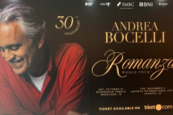 Legenda musik dunia asal Italia, Andrea Bocelli, siap menyapa penggemar di Indonesia melalui Andrea Bocelli Romanza 30th Anniversary World Tour/Foto : Dok. Istimewa