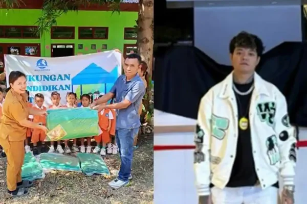 Reza Arap membangun dan membantu pemulihan 27 sekolah di NTT menggunakan dana pribadi/Foto : Dok. X @yourbae
