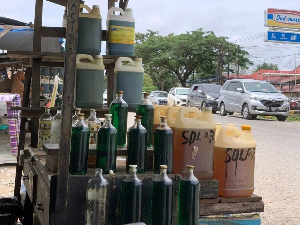Kelangkaan BBM di Sulawesi Selatan (Sulsel) mendorong harga Pertalite eceran melonjak hingga Rp35.000 per liter/Foto : Ilustrasi Dok. Istimewa