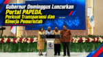 Gubernur Papua Barat, Dominggus Mandacan dalam acara peluncuran Portal Papua Barat Ekosistem Satu Data (PAPEDA), Kamis (29/10)/Foto : Pemprov Papua Barat