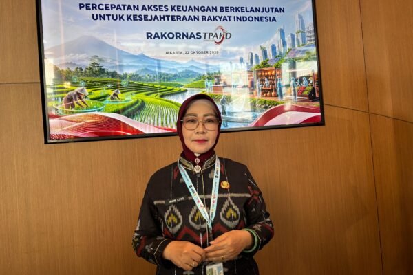 Wabup Morowali, Iriane Iliyas, usai menghadiri Rapat Koordinasi Nasional (Rakornas) Tim Percepatan Akses Keuangan Daerah (TPAKD) 2026 di Jakarta, Kamis (22/10)/Foto : Dok. GPriority (Risma Octavia)