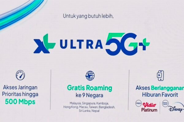 XL menghadirkan XL Ultra 5G+, layanan jaringan generasi kelima yang menawarkan kecepatan hingga 500 Mbps/Foto : Dok. XL